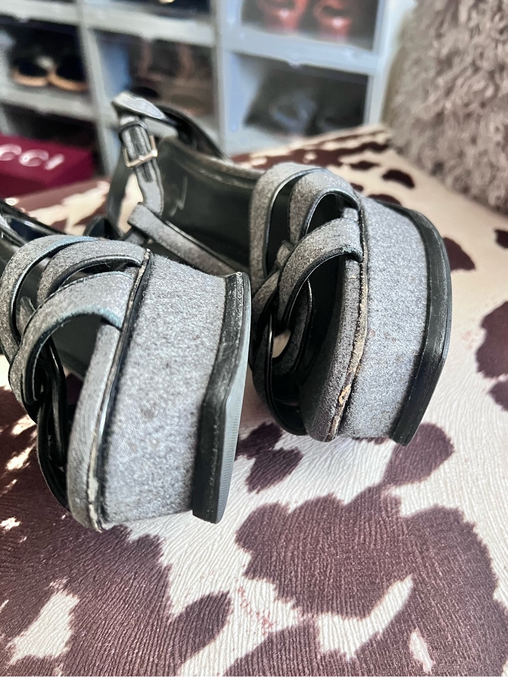 💯 Auth Saint Laurent Tribute Platform Sandals - Picture 7 of 7